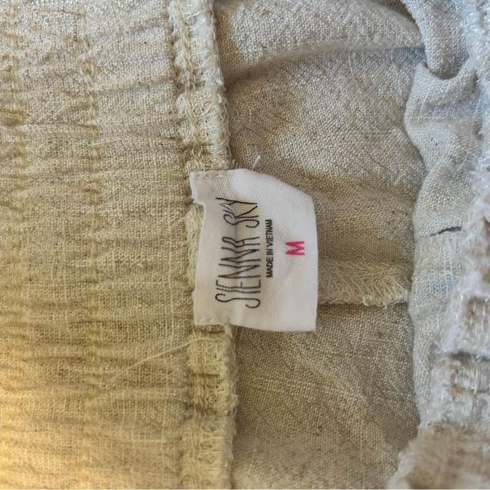Casual Cream Wide-Leg Pants - Picture 3 of 3